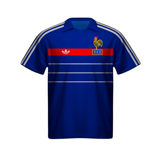 FRANCE 84/86 Home Jersey