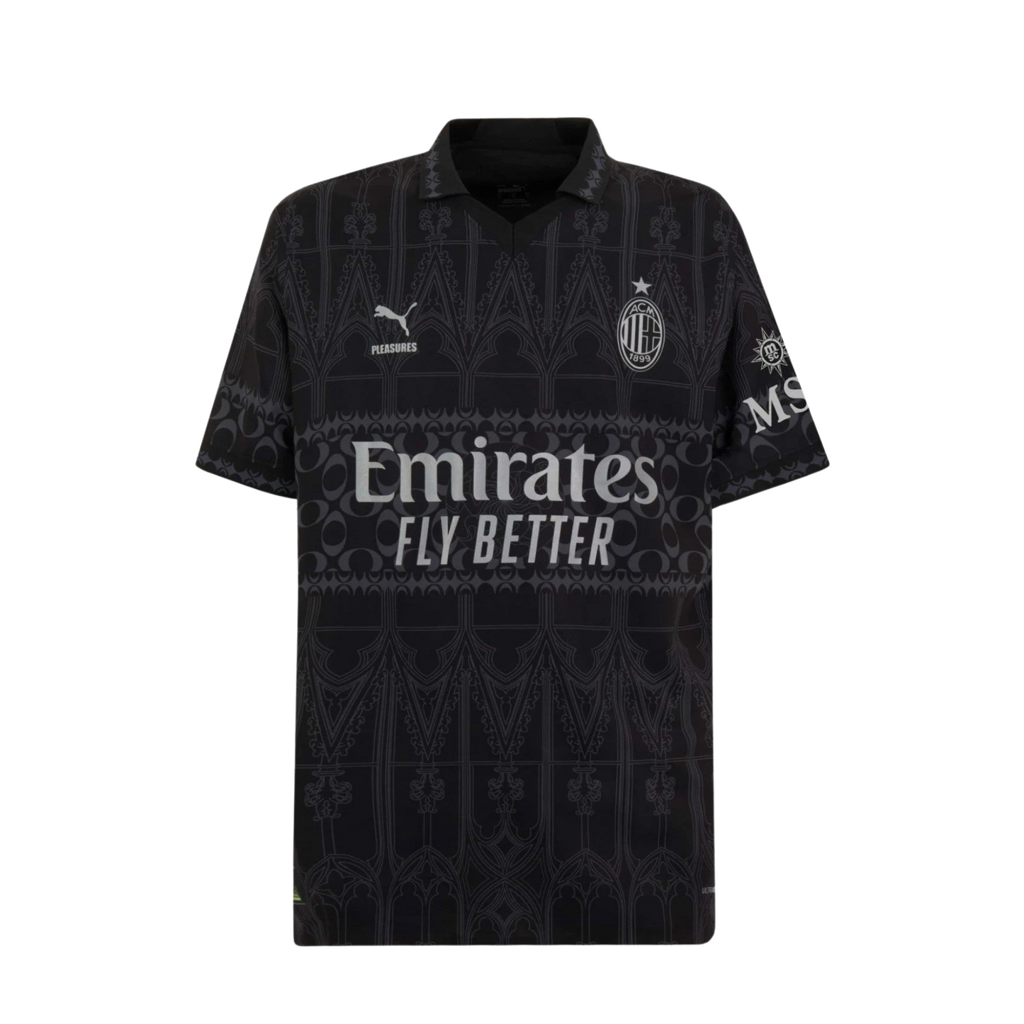 AC MILAN X PLEASURES 23/24 Fourth Jersey - Dark Version